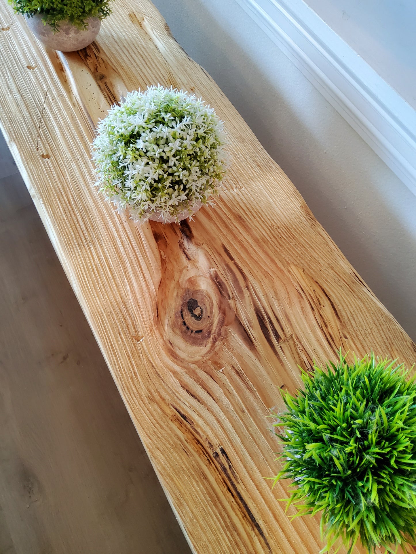 Rustic wood beam console table entryway table livingroom furniture