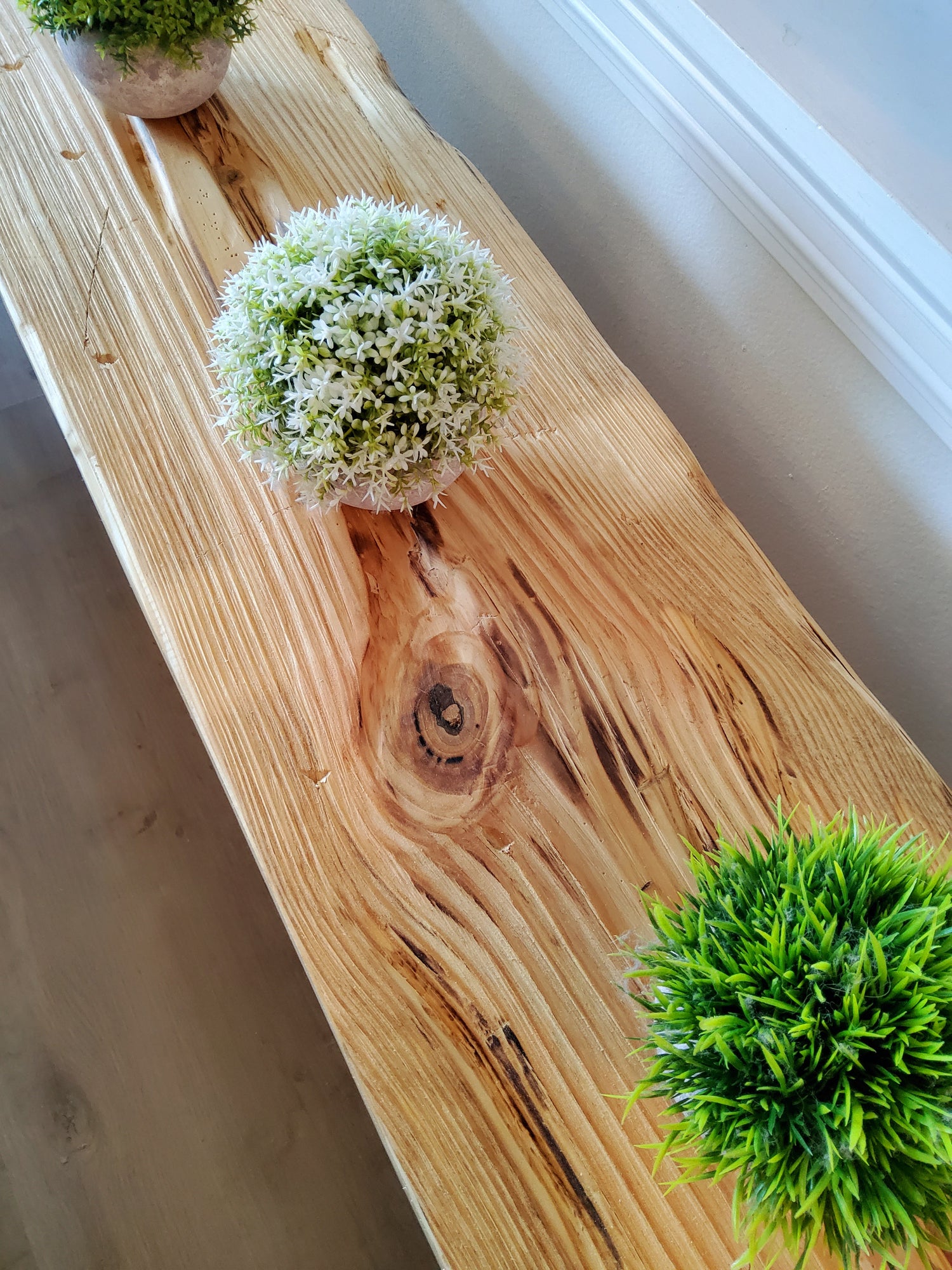 Rustic wood beam console table entryway table livingroom furniture