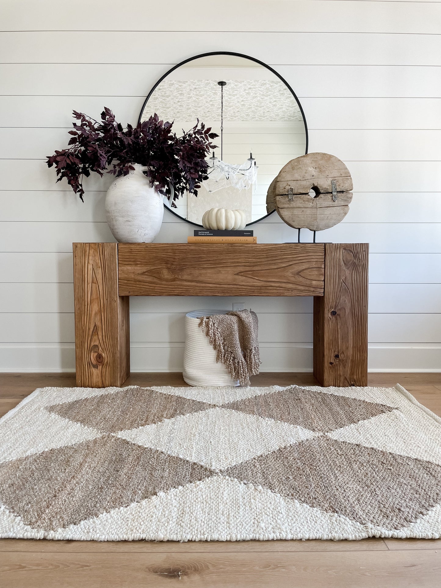 Modern Rustic Console Table - Soft Brown 36"Hx11"Dx60"L (Custom Order) - Vinna Home & Kitchen