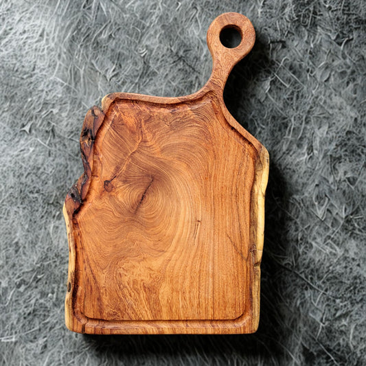 Rustic Handcrafted Wooden Cutting & Serving Board - Vinna Home & Kitchen
