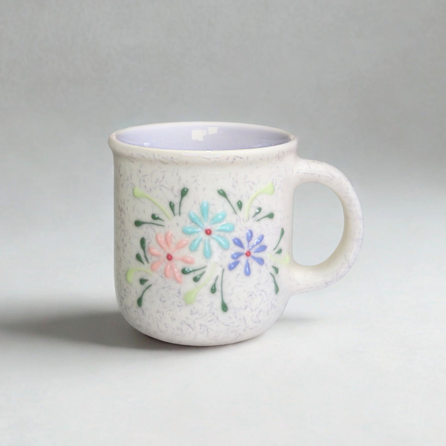 Ceramic Coffee & Tea Mug Set – Floral Design (Set of 2) - Vinna Home & Kitchen