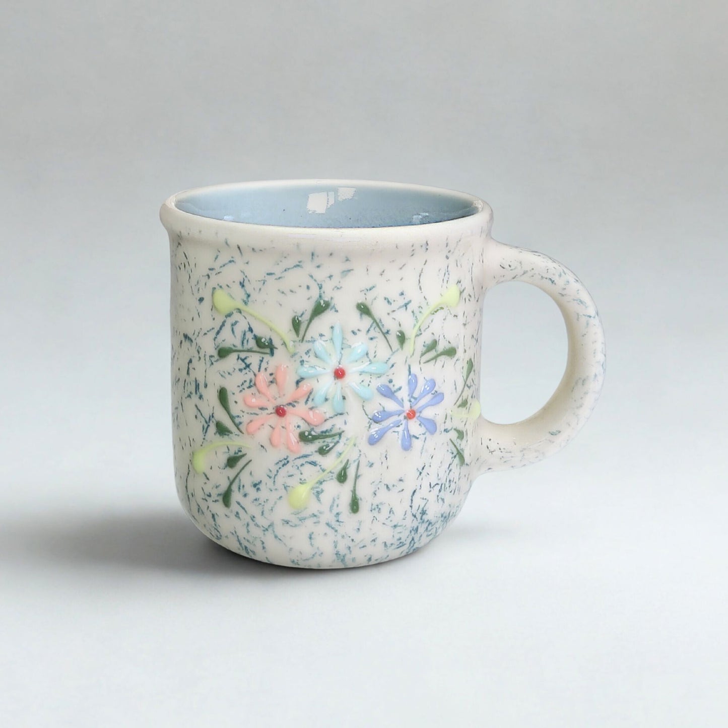 Ceramic Coffee & Tea Mug Set – Floral Design (Set of 2) - Vinna Home & Kitchen
