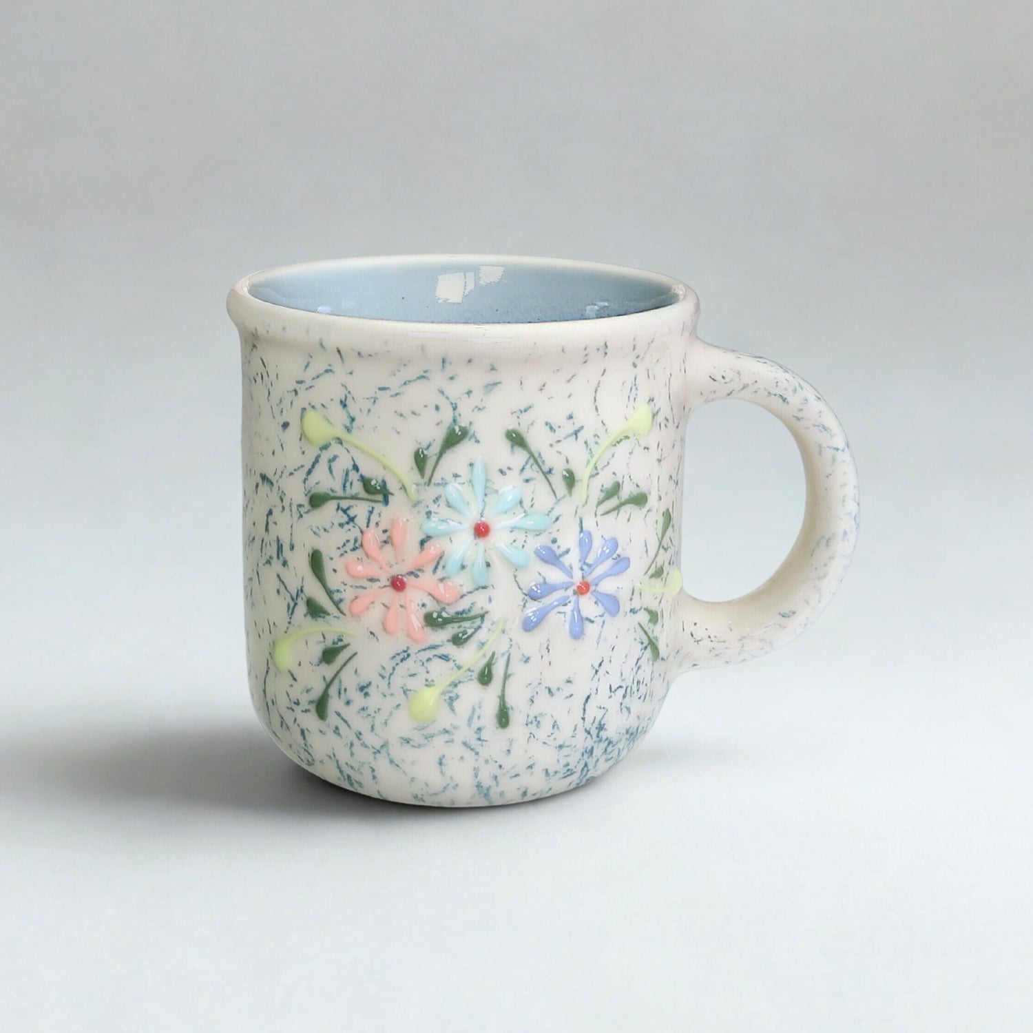 Ceramic Coffee & Tea Mug Set – Floral Design (Set of 2) - Vinna Home & Kitchen