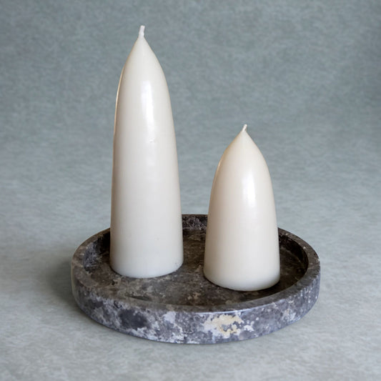 hand-poured candles, taper candles, white candles, artisan candles, minimalist décor, wedding candles, unscented candles, candle set